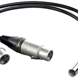 Blackmagic Design Mini XLR Cable for Video Assist/4K (Set of 2, 19.5") 