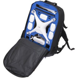 Go Professional - DJI Phantom 4 Backpack w/Shoulder Strap Option - GPC-DJI-P4-BP-BLK-S-2